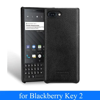 2018 Úplne Nový Zadný obal pre Blackberry TLAČIDLO 2 KEYTwo Luxusné Originálny Kožený Kryt Telefónu pre Blackberry KEY2 Prípade Slim Pokožky Shell
