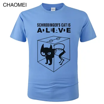 2019 Big Bang Theory T-shirt Sheldon Cooper Schrodinger 's Cat T shirt Mužov Komiksu, Anime Vytlačené Mužské Košele Tričká Topy C103
