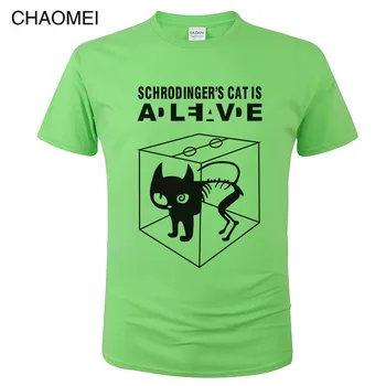 2019 Big Bang Theory T-shirt Sheldon Cooper Schrodinger 's Cat T shirt Mužov Komiksu, Anime Vytlačené Mužské Košele Tričká Topy C103