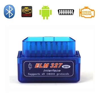 2019 Bluetooth V1.5/V2.1 Mini Elm327 obd2 skener OBD auto diagnostický nástroj code reader Pre Android, Windows Symbian angličtina