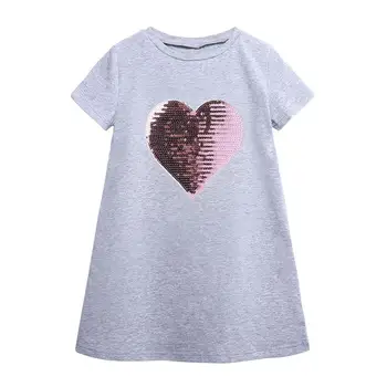 2019 Detské Dievčenské Šaty Letné Dieťa, Batoľa, Dieťa Dievčatá Stereoskopické Srdce Šaty Oblečenie vestido infantil A1
