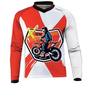 2019 DH Zjazdové moto Jersey Horskom Bicykli s dlhým Rukávom motocross jersey mtb Jednotné Tričko Cyklistické Oblečenie Motocyklové Oblečenie
