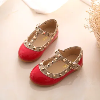 2019 dievčatá sandály módne bežné dievčatá kožené topánky dieťa princezná topánky tanec bytov dojčenská móda bytov dievčatá nit topánky