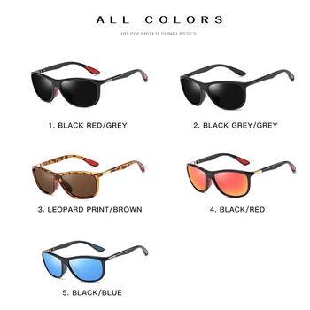 2019 Dizajn Značky HD Polarizované slnečné Okuliare Mužov Ovládač Odtiene Male Retro Slnečné Okuliare Pre Mužov, Ženy Zrkadlo Lete UV400 Oculos