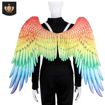 2019 Halloween 3D Anjel Krídla Mardi Gras Tému Party Cosplay Krídla Pre Deti, Dospelých Veľké Veľké Čierne Krídla Diabol Kostým