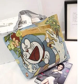 2019 Hot Disney Módne Roztomilý Kreslený Plyšové Mickey Mouse Taška Ženy je Jeden-Ramenný Shoppingbags Kabelka Skladacia Taška Stich