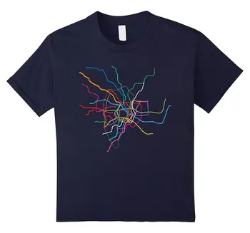 2019 Hot predaj Módnych Tokyo Metro Linky Mapa T-Tričko Tee tričko