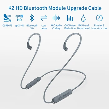 2019 KZ APTX HD CSR8675 Modul Bluetooth Kábel Slúchadlo 5.0 Bezdrôtové Aktualizácie Platí Pôvodný Pre KB06 KB10 C10 ZSN Pro ZS10 pro