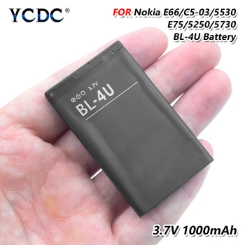 2019 Lítium YCDC 1000mAh BL-4U BL4U BL 4U Pre Nokia Asha 210 300 305 306 308 309 311 501 503 Náhradné Batérie