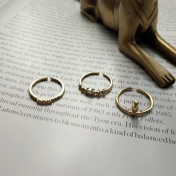2019 nové 925 sterling silver zirkón prstene zlato módne temerament zápas ukazovák nastaviteľné prstene pre ženy šperky, zirkón