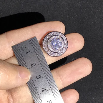 2019 nové Cubic zirconia micro spevnené CZ šumivé okrúhle náušnice ženy, luxusné Šperky