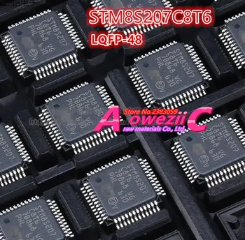 2019+ nové dovezené pôvodné STM8S207 STM8S207C8T6 STM8S207CBT6 LQFP-48 STM8S207R8T6 STM8S207RBT6 LQFP-64 microcontroller MCU