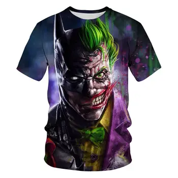 2019 nové Joker 3d t Shirt Zábavné Comics Znakov Joker S Poker 3d T-shirt Letné Štýl Oblečenia Tees Top plné 3D Tlač