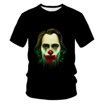 2019 nové Joker 3d t Shirt Zábavné Comics Znakov Joker S Poker 3d T-shirt Letné Štýl Oblečenia Tees Top plné 3D Tlač