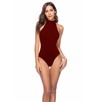 2019 Nové Letné Okolo Sexy Ženy Kombinézach Čierna Biela Červená Pláž Bežné Remienky Bez Rukávov Femme Bodycon Backless Kombinézu