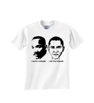 2019 Nové Módne Bežné Muži T-shirt Martin Luther King Jr Barack Obama T Tričko