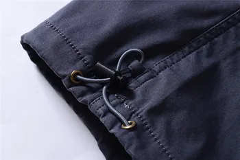 2019 Nové Značky Mužov Oblečenie Nákladné Vojenské Vojenské Nohavice Multi-Vrecká Dekorácie Bežné Mužské Jeseň Jar Priamo Šedé Nohavice