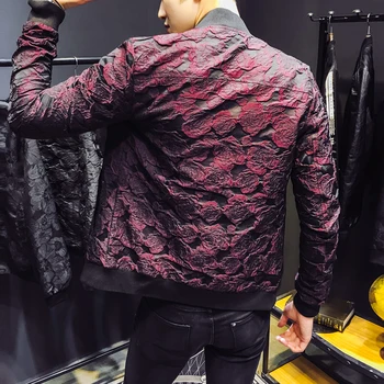 2019 Nový Kvalitný Hip Hop Mens Bunda Značky Tepláková Súprava Kabát Módne Bežné Streetwear Muž Bombardér Bunda 2 Farby