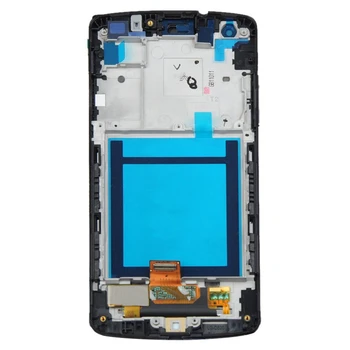2019 Nový LCD Displej + Touch Panel s Rámom pre Google Nexus 5 / D820 / D821(Black)