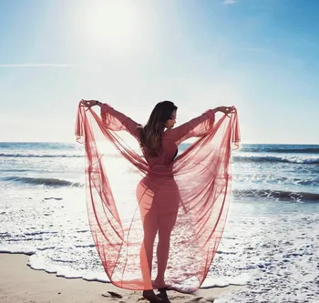 2019 Plávať Šaty Z Hodvábu Pláž Nosiť Ženy Pláži Zakryť Kúpeľ Letné Šaty Obväz Plavky Zakryť Sexy Vidieť-Cez Plážové Šaty