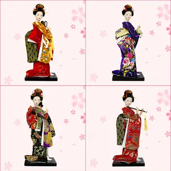 2019 Tradičné Japonské Geisha Bábika 24-26 CM Etnických Kimono Bábika Krásne Geisha Figúrky, Bábiky, Domáce Dekorácie, Ozdoby ZL218