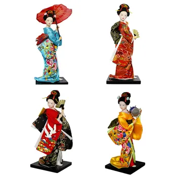 2019 Tradičné Japonské Geisha Bábika 24-26 CM Etnických Kimono Bábika Krásne Geisha Figúrky, Bábiky, Domáce Dekorácie, Ozdoby ZL218