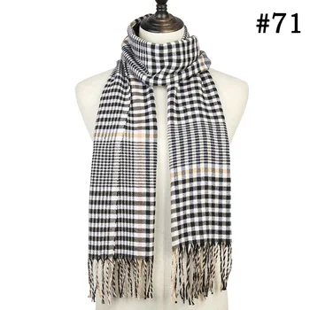 2019 zimné kockovaný šál cashmere šatky pre ženy echarpe foulard femme dlhé vlny pashmina sjaal bufandas invierno mujer