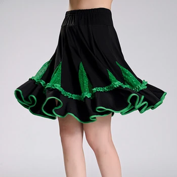 2019 Žien latinskej Salsa Tango Rumba, Spoločenský Tanec, Šaty, Sukne Zelená Svetlé Ružové Červené Námestie Tanca latinské tanečné šaty ženy