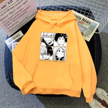 2020 Anime Boku Č Hrdina Akademickej Obce Hoodies Mužov Bežné Homme Fleece Manga Pulóver Streetwear Hoodie