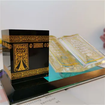 2020 Eid mubarak Moslimských dodávky ramadánu dekorácie remesiel islamskej dekor Crystal Kaaba v Mekky Haji Arabských remeslá suveníry