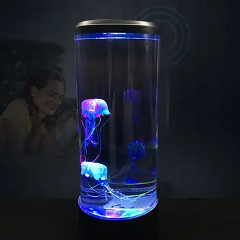 2020 fashional LED veža Medúzy lampy, nočné svetlo zmeniť, nočné lampy, USB super úspora energie akvárium domáce dekorácie na čítanie