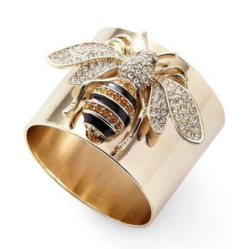 2020 Horúce Trendy Veľká Zlatá Farba Bee Prstene Pre Ženy, Luxusné Zlatá Farba Ženské Šperky Narodeninovej Party Doplnky Valentine Dary