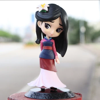 2020 Hot 14 cm Q Posket Princezná Mulan Obrázok Model Hračky Tortu Obrázok Animácie Krásy Model Bábiky Darčeky pre Dievčatá