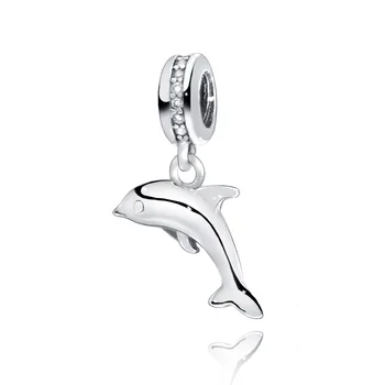 2020 Hot Predaj Zimných Nový Štýl 925 Sterling Silver Charms Korálky Šumivé dolphin fit Pôvodné Pandora Náramok Strieborné Šperky