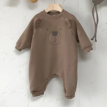 2020 In Korean Dieťa Roztomilý Plyšový Medveď Kombinézu Roztomilé Zviera Bežné Liana Sveter Zimné Oblečenie, Dojčenské Oblečenie Kombinézach