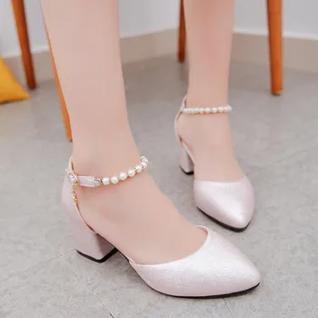 2020 jar a v lete s ženské topánky plytké baotou sandále drsný s 6 cm vysoké podpätky Sandalias femeninas x63