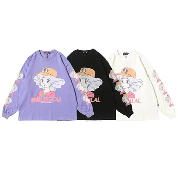 2020 Jarné Dámske Oblečenie Mikiny Teen Ulici Harajuku Hip Hop Pastel Mikina pre Ženy Tlač Voľné Voľný čas s Kapucňou, Bts