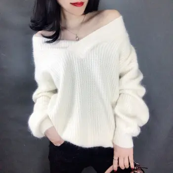 2020 jeseň a v zime nový sveter ženy pulóver voľné veľká spevňovacia tvaru dna farbou sveter žien tide