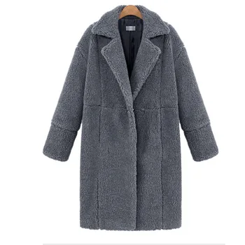 2020 jeseň a zima dlhá srsť žien plyšové kabát žien teplý zimný kabát biela čierna šedá zelená žena bunda