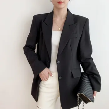 2020 Jeseň kórejský pracovné Odevy Ženy Blejzre Bundy S Pásom Módne Office Dámske Kabáty Topy Single-breasted Bežné Ženy Sako
