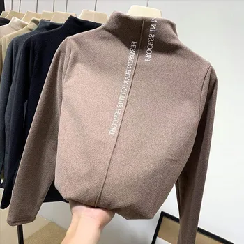 2020 jeseň/zima ženy pulóver luxusný sveter kórejský štýl úsek bežné pulóver módne slim s vysokým krku teplý sveter žena