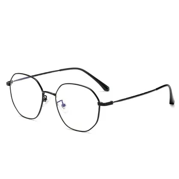2020 Kovový Rám Retro Okrúhle Okuliare Ženy Optika Krátkozrakosť Klasické Mužov Počítač Okuliare Anti-modré Svetlo Okuliare Módne Nové