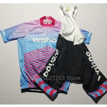 2020 LE COL cyklistika dres lete Unisex cyklistické oblečenie Mallot krátke nohavice s náprsenkou racing suit ciclismo Wahoo Krytý Školenia Jersey