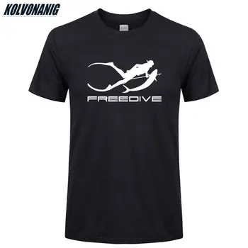 2020 Lete Freedivingu Rybárske Móda Tlačené T Shirt Pre mužov Streetwear Krátky Rukáv O Krk bavlna Tee Tričko Topy Plus Veľkosť