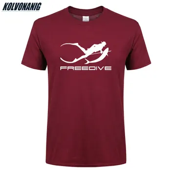 2020 Lete Freedivingu Rybárske Móda Tlačené T Shirt Pre mužov Streetwear Krátky Rukáv O Krk bavlna Tee Tričko Topy Plus Veľkosť