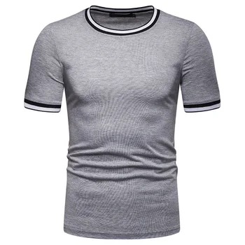 2020 Lete Nové Pohodlné Pohode Krátky Rukáv T Shirt Mužov O-krku Značky Módnych Príležitostné Voľné Tričká Mužov Fitness T-shirt