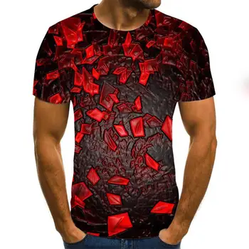 2020 Lete trojrozmerného 3D vír T-shirt Muži Ženy Móda 3D Tričko Krátky Rukáv Harajuku Hip Hop Roztomilý Tričko