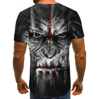2020 Mužov Horor T-shirt Módy Nové Letné pánske, Krátky Rukáv T-shirt Bežné 3D Zombie Tlač Rock T-shirt pre Mužov Plný Tlač