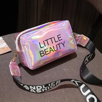 2020 módna taška pre ženy Laser Crossbody Taška Messenger Taška cez Rameno strany Jelly Malé Tote Messenger Candy farby Tašky