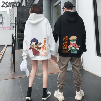 2020 Módne Harajuku Hoodie Naruto Hyuga Pár Nosenie s Kapucňou, Unisex Japonské Anime Vytlačené Mužov Hoodie Mužov Streetwear